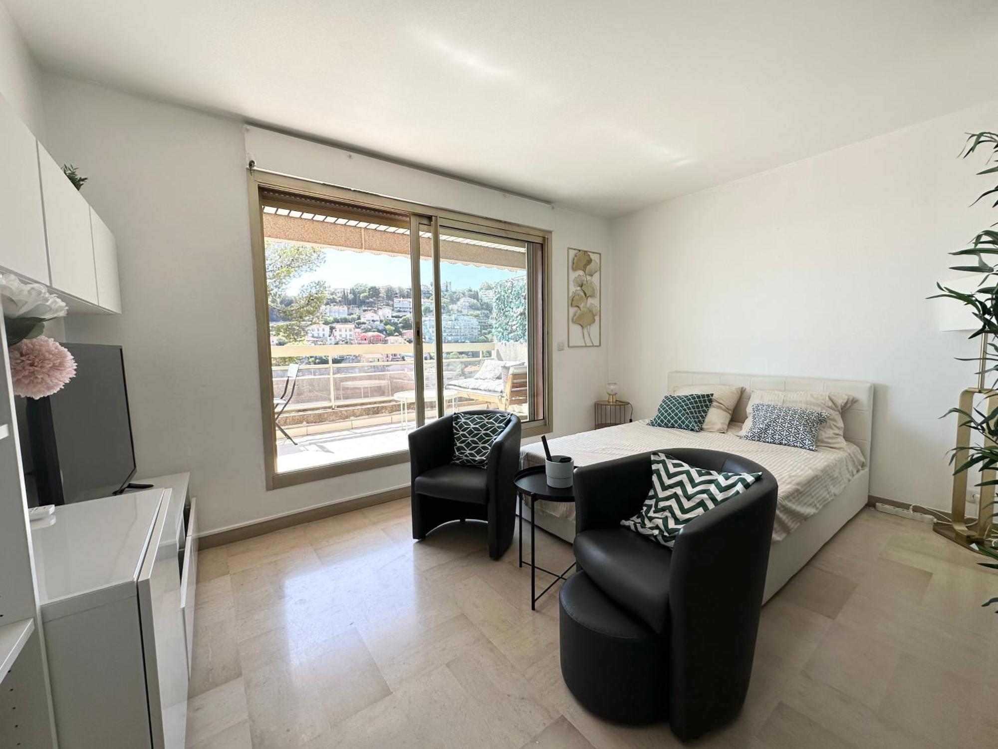 Appartamento Nice, Grand Studio - Piscine - Terrasse Vue Mer Esterno foto