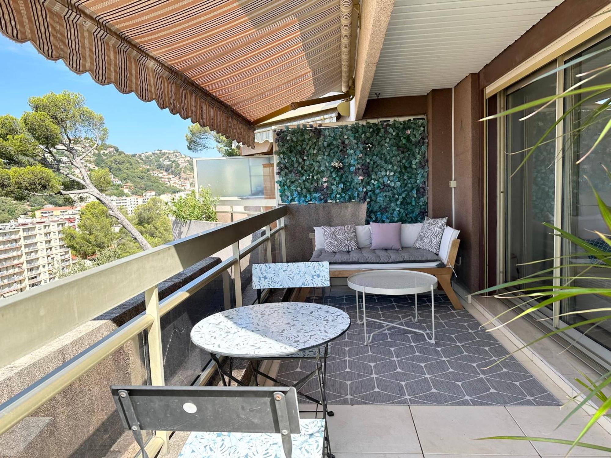 Appartamento Nice, Grand Studio - Piscine - Terrasse Vue Mer Esterno foto